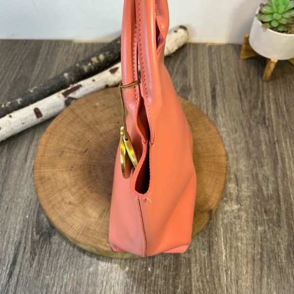 Furla | Pink Leather mini Tote Bag W 8 1/2,   H 9. Any other questions? - Picture 7 of 16